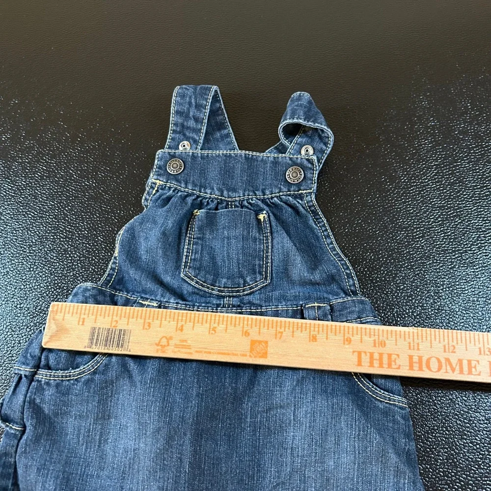 Old Navy Denim Jumper Dress Cute Pocket Detail Adjustable‎ Straps 12-18M